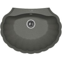 Кухонная мойка Florentina Гребешок-695 Черная арт-20.345.E0695.102 — фото 1, Кухонные мойки