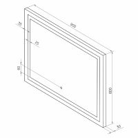 Товар: Зеркало Континент Rimini 900х800 с подсветкой с сенсорным выключателем арт-ЗЛП1240 - фото 10 Зеркало Континент Rimini 900х800 с подсветкой с сенсорным выключателем арт-ЗЛП1240 — фото 10, Зеркала в ванную комнату