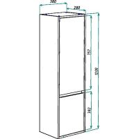 Товар: Шкаф пенал Bellezza Лоренцо 35 R подвесной Белый арт-4629104181017 - фото 2 Шкаф пенал Bellezza Лоренцо 35 R подвесной Белый арт-4629104181017 — фото 2, Пеналы для ванной комнаты