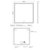 Зеркало Orange Nature 80 с подсветкой с сенсорным выключателем арт-ON-80ZE — фото 5, Зеркала в ванную комнату