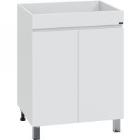 Тумба под раковину СанТа Марс 130 Белая арт-700315 — фото 2, Тумбы под раковину