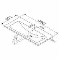 Раковина AM.PM X-Joy 100 Белая арт-M85AWCC1002WG64 — фото 3, Раковины встраиваемые сверху