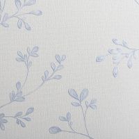 Обои Andrea Rossi Spectrum Pro Винил на флизелине (1,06*10) Белый/Голубой, Листья арт-54382-4 — фото 1, Обои для стен