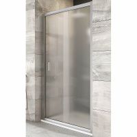 Душевая дверь Ravak Blix BLDP2-110 профиль Сатин стекло Grape арт-0PVD0U00ZG — фото 1, Раздвижные душевые двери