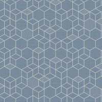 Обои Andrea Rossi Arlequin Винил на флизелине (1,06*10,05) Синий, Геометрия арт-54302-4 — фото 1, Обои для стен