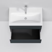 Тумба под раковину AM.PM Gem 75 подвесная Графит матовый арт-M90FHX07522GM — фото 4, Тумбы под раковину