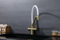 Смеситель для кухни Splenka Золото матовое Белый арт-S70.62.03 — фото 15, Смесители для кухни