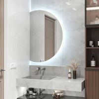 Зеркало Континент Jill 600х900 с подсветкой с сенсорным выключателем арт-ЗЛП3564 — фото 11, Зеркала в ванную комнату