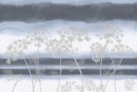 Фреска Ortograf Grafika Natura 31539 Фактура бархат FX Флизелин (4*2,7) Черный/Голубой, Цветы арт-31539 (бархат FX) — фото 2, Фрески