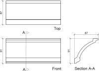 Карниз Европласт 2000x91x87 мм арт-1.50.125 — фото 3, Карнизы