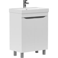 Тумба под раковину Volna Lake 60.2D Белая арт-tnLAKE60.2D-01 — фото 1, Тумбы под раковину