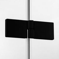 Душевой уголок New Trendy Avexa Black 100x100 L профиль Черный стекло прозрачное арт-EXK-1590 — фото 8, Квадратные душевые уголки