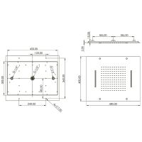 Верхний душ Teska Shine Хром арт-AKS4060 — фото 2, Верхние души