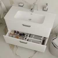 Товар: Тумба с раковиной Iddis Brick 100 Белая арт-BRI10WFi95K - фото 8 Тумба с раковиной Iddis Brick 100 Белая арт-BRI10WFi95K — фото 8, Тумбы с раковиной