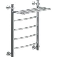 Водяной полотенцесушитель Ника Arc с полкой Хром арт-ЛД ВП 60/60 — фото 1, Водяные полотенцесушители