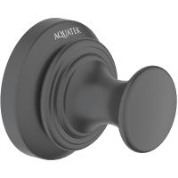 Крючок Aquatek Классик Черный матовый арт-AQ4501MB — фото 1, Крючки для полотенец