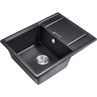 Кухонная мойка Milacio Navarra 65 Cuarzo Черная матовая арт-MC.77061 — фото 1, Кухонные мойки