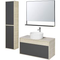 Товар: Зеркало Aquaton Лофт Урбан 100 Дуб орегон арт-1A248002LQX50 - фото 2 Зеркало Aquaton Лофт Урбан 100 Дуб орегон арт-1A248002LQX50 — фото 2, Зеркала в ванную комнату