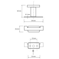 Двойной крючок Bemeta Niki Хром арт-153106032 — фото 2, Крючки для полотенец