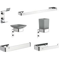 Набор аксессуаров для ванной Boch Mann CR-D01 Хром арт-BM9644 — фото 1, Наборы аксессуаров для ванной комнаты