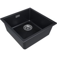 Кухонная мойка Paulmark Lumi 45 UNI-Skew Антрацит арт-LU45SK-AN — фото 2, Кухонные мойки