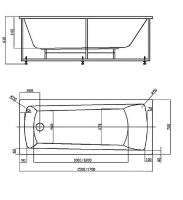 Акриловая ванна Aquatek Либра New 150x70 без гидромассажа без панелей с каркасом (разборный) со слив-переливом арт-LIB150N-0000008 — фото 4, Акриловые ванны
