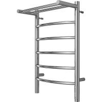 Электрический полотенцесушитель Terminus Классик с/п П6 400х650 с полкой Хром арт-4670078531384 — фото 1, Электрические полотенцесушители