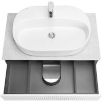 Тумба под раковину Aquaton Марбл 80 подвесная Слэйт Белый матовый арт-1A276201MH4C0 — фото 14, Тумбы под раковину