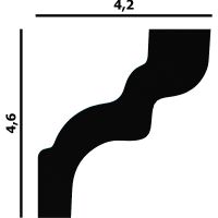 Карниз Перфект 2000x46x42 мм арт-P39 — фото 2, Карнизы