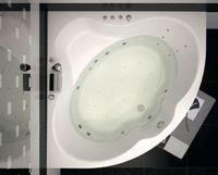 Акриловая ванна Aquanet Santiago 160x160 без гидромассажа арт-204034 — фото 4, Акриловые ванны