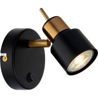 Настенный светильник Artelamp Almach Черный арт-A1906AP-1BK — фото 1, Споты