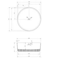 Ванна из искусственного камня Abber Stein 150x150 без гидромассажа арт-AS9679 — фото 5, Ванны из искусственного камня