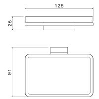 Мыльница Timo Torne Золото матовое арт-43022/17 — фото 2, Мыльницы