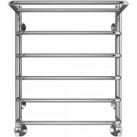 Водяной полотенцесушитель Terminus Полка П6 500x600 с полкой Хром, нижнее подключение, G 1/2" ВР арт-4670078530288 — фото 2, Водяные полотенцесушители