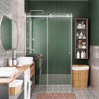 Душевой уголок WasserKRAFT Vils 110x100 профиль Хром стекло прозрачное арт-56R16 — фото 2, Прямоугольные душевые уголки