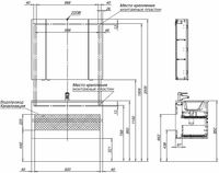Тумба под раковину Aquanet Алвита New 100 подвесная Серая матовая арт-277520 — фото 10, Тумбы под раковину