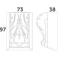 Товар: Кронштейн Европласт 97x39x73 мм арт-1.19.137 - фото 2 Кронштейн Европласт 97x39x73 мм арт-1.19.137 — фото 2, Колонны