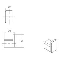 Крючок Raglo Хром арт-R301.05 — фото 11, Крючки для полотенец