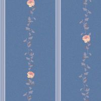 Обои LOYMINA Boudoir Флизелин (1*10,05) Синий, Цветы/Полоса арт-GT10 021 — фото 1, Обои для стен