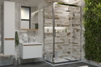 Шкаф пенал STWORKI Стокгольм 32 L 1A227503SG01L подвесной Белый Светлое дерево арт-405958 — фото 6, Пеналы для ванной комнаты