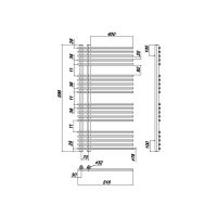 Водяной полотенцесушитель Ravak Style 50х100 Хром арт-X04000083650 — фото 4, Водяные полотенцесушители