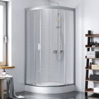 Душевой уголок Damixa Skyline 90x90 профиль Хром матовый стекло прозрачное арт-DX35WG-301-090MT — фото 2, Душевые уголки четверть круга