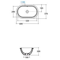 Товар: Раковина Globo Forty3 60 Белая арт-SC043.BI*0 - фото 3 Раковина Globo Forty3 60 Белая арт-SC043.BI*0 — фото 3, Раковины встраиваемые снизу