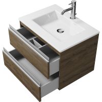 Тумба под раковину Creto Alba 60 подвесная Truffle арт-11-1161TR — фото 3, Тумбы под раковину