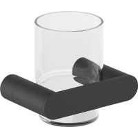 Стакан для зубных щеток Nofer Verona Черный матовый арт-16881.N — фото 1, Стаканы для зубных щеток