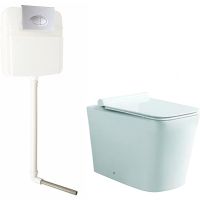 Комплект унитаза SantiLine SL-5021 со смывным бачком SL-02 с клавишей смыва Хром арт-SL-5021+SL-02 — фото 1, Комплекты унитаз + инсталляция