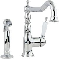 Смеситель для кухни Migliore Cucina Oxford Хром Белый арт-25796 — фото 1, Смесители для кухни