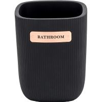 Стакан для зубных щеток Ridder Kelsey Черный арт-2242110 — фото 1, Стаканы для зубных щеток