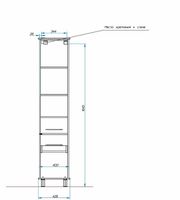 Шкаф пенал Эстет Bali Classic 42 L Белый арт-ФР-00002157 — фото 6, Пеналы для ванной комнаты