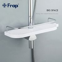 Товар: Полка корзина Frap Белая арт-F339 - фото 10 Полка корзина Frap Белая арт-F339 — фото 10, Полки для ванной и душа